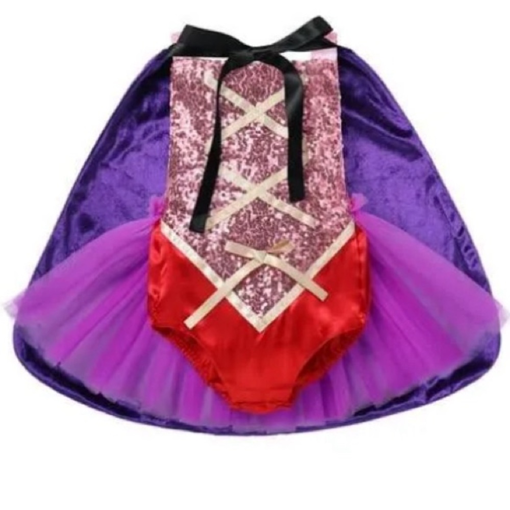 IBTOM CASTLE Hocus Pocus Baby/Toddler Girl Costume with Cloak Size 100 (2-3y)
